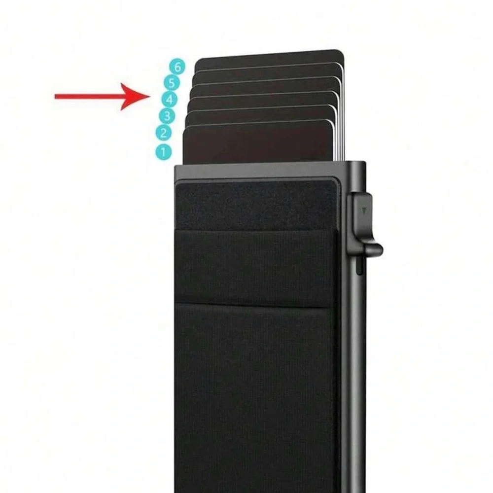 Sleek Black RFID Wallet